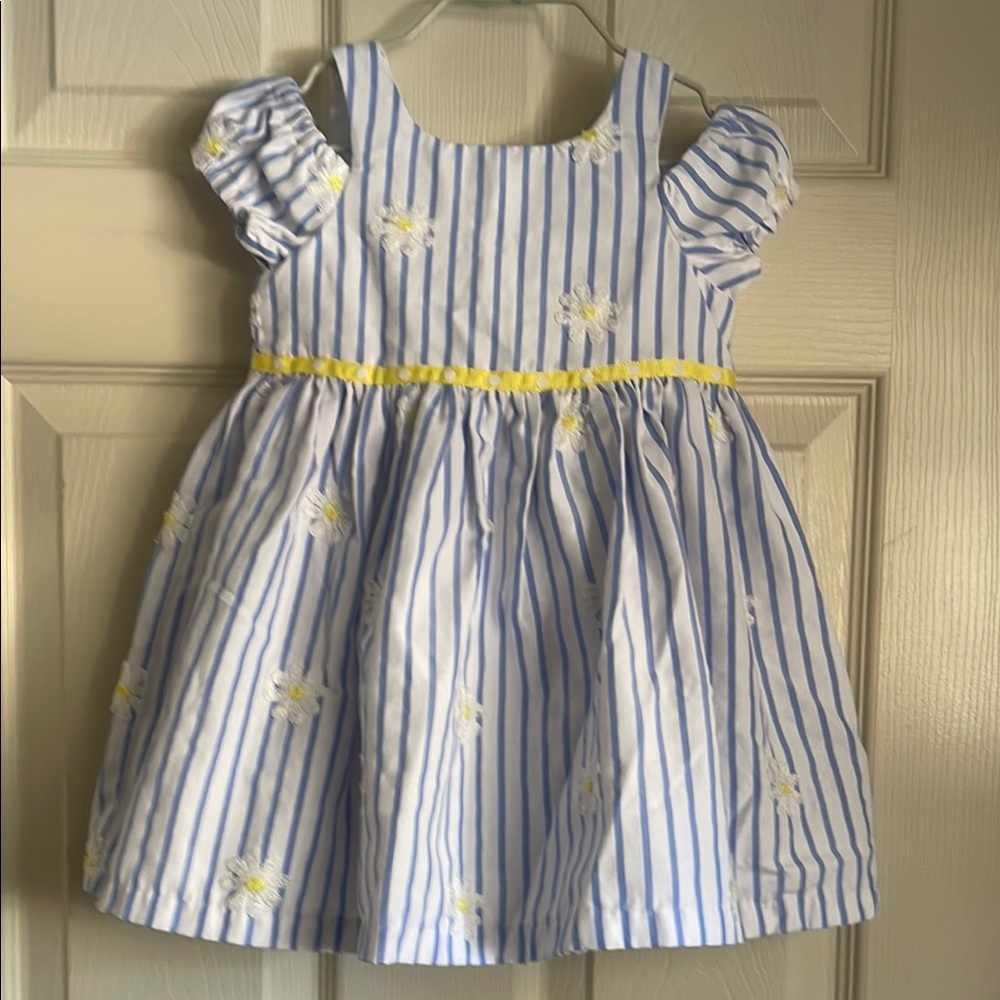 Pippa & Julie Blue and White Ruffled Sundress